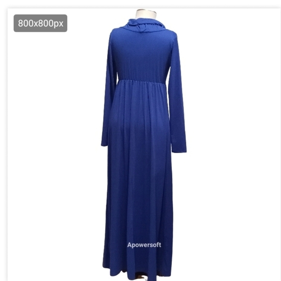 Maternity Bee Royal Blue Maternity maxi dress size small - Picture 3 of 4